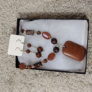 Necklace and earrings